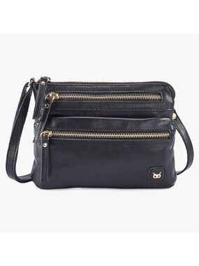 Wise Owl leather crossbody